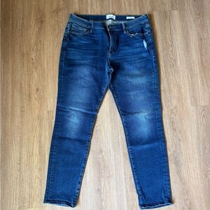 Frame Dark Wash Skinny Jeans
